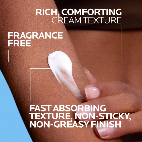 La Roche-Posay Lipikar AP+MAX Triple Repair Moisturizing Body Cream | Face & Body Lotion for Dry Skin with Shea Butter & Niacinamide | Gentle