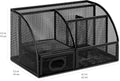 Amazon Basics Mesh Pen Holder and Organizer, Black, Ã¢ÂÂ9.1" X 5.9" X 5.5