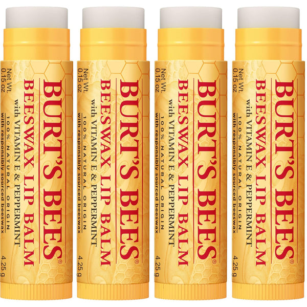 Burt's Bees 100% Natural Moisturizing Lip Balm (Original Beeswax) Beeswax 4