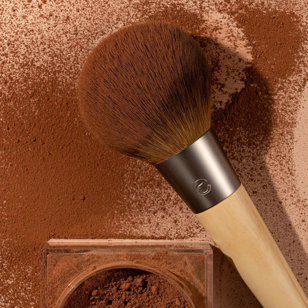 Ecotools Full Powder Brush, Fluffy Makeup Brush for Loose & Pressed Powder, Best for Setting Makeup, Large Brush Head with Soft, Synthetic