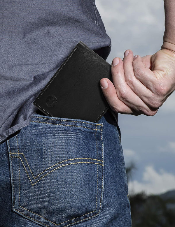 Timberland Men's Wellington Leather Rfid Bifold Commuter Security Wallet One Size Black