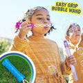 Sunny Days Entertainment Maxx Bubbles 4Oz Bubble Wands Ã¢ÂÂ 6 Pack Bubble Wand Toy | Summer Fun, Outdoor Birthday Party Favors for Kids, 101799 Blue