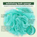 EcoTools 6 Pack Exfoliating EcoPouf, Shower Loofah Scrubs & Cleanses, Pouf with Recycled Netting, Exfoliation Removes Dead Skin, Bath Accessory,