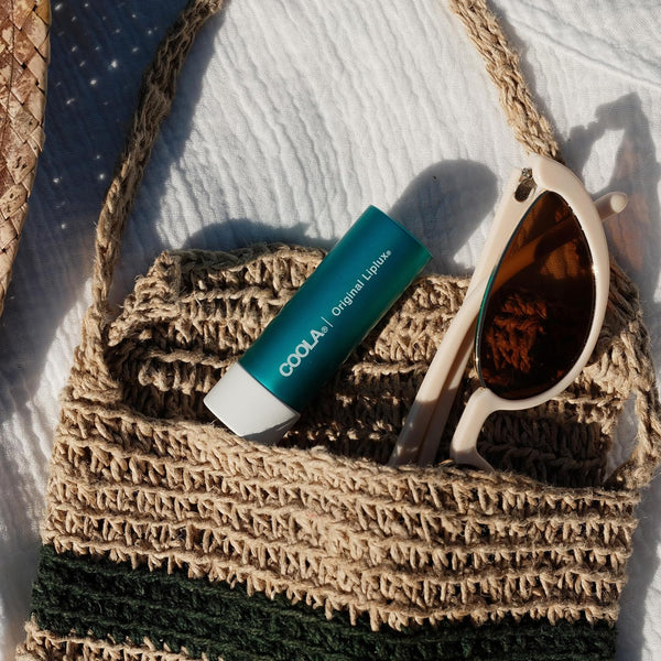 COOLA Organic Liplux Lip Balm and Sunscreen with SPF 30, Dermatologist Tested Lip Care for Daily Protection, Vegan and Gluten Free, 0.15 Oz 0.15