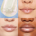 COVERGIRL Clean Fresh Yummy Plumper Lip Gloss, 780 Freeze the Day, Shiny, Vegan Formula, Easy to Apply, Minty Flavor, 0.33Oz