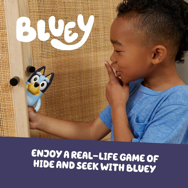 Bluey Game Hide and Seek Figure, Articulated, Musical Kids Figurines with Dance Mode, Interactive Play Toddler Figurine Toys for Ages 3+ Bluey old