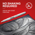 Sharpie Metallic Permanent Markers, Fine Point, Silver, 4 Count - For Black Paper or Dark Surfaces, Arts & Crafts, Posters 1 Count (Pack of 4)