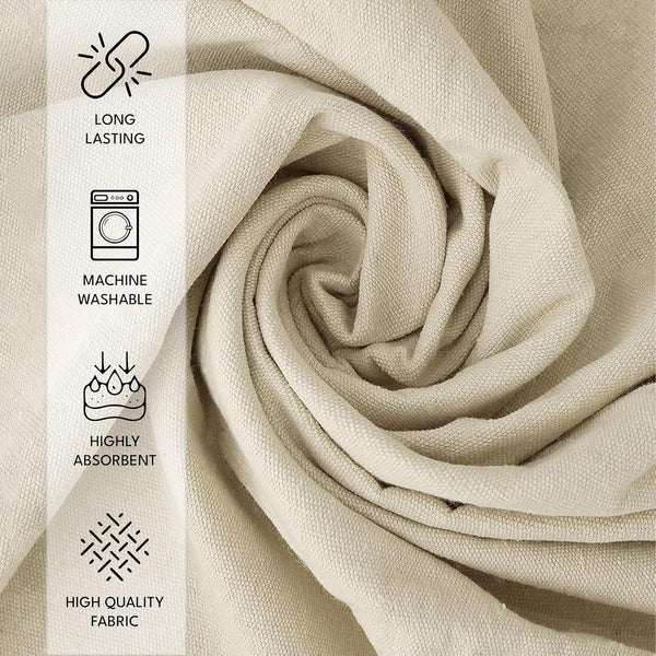 Canvas Painters Drop Cloth (Size 6 x 9 Feet - Pack of 2) - Pure Cotton Paint Drop Cloth for Painting, Curtains, Furniture & Floor Protection - All