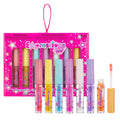 7pc Fruity Flavored Lip Gloss Set - Assorted Fruit Flavor-Great Gift | Non-Toxic Kids Makeup. Fun Shiny Lip Gloss Collection for Kids, Teens &