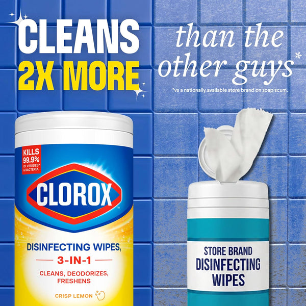 Clorox Disinfecting Wipes Back to School Variety Pack, 75 Count Each, Pack of 3 (Package May Vary) Lemon + Fresh 75 Count (Pack of 3)
