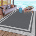 HappyTrends Outdoor Rug Reversible Portable Plastic Straw Camping Rugs for Outside RV,Large Waterproof Outdoor Area Rugs for