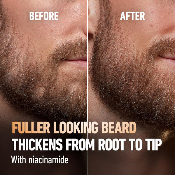 King C. Gillette Beard Thickener formulated with Vitamin B complex and Caffeine, 1.7oz