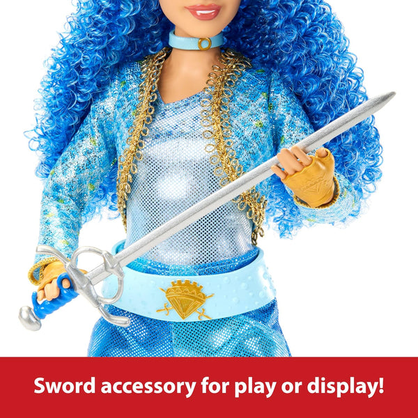 Mattel Disney Descendants: The Rise of Red Fashion Doll & Accessory, Princess Chloe Charming, Daughter of Cinderella with Movie-Inspired Clothes &