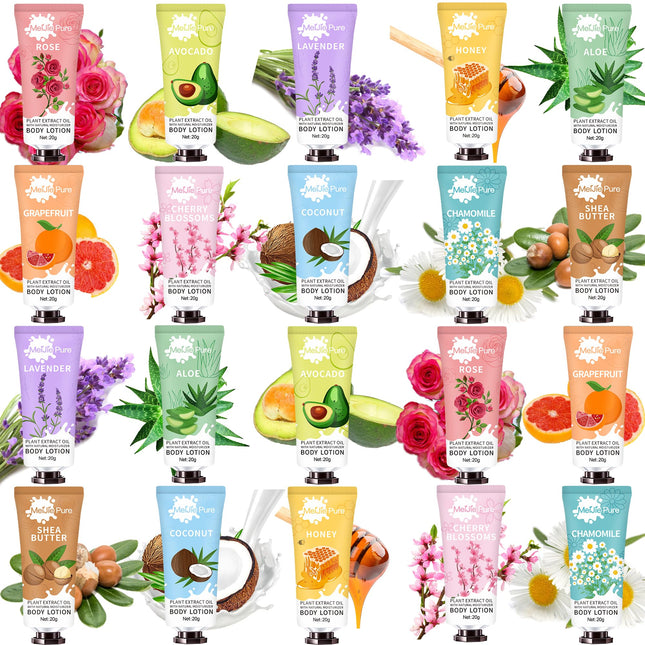 20 Pack Lotion for Women,Body Lotion for Dry Skin,Mothers Day Gifts,Teacher Appreciation,Nurses Week Gifts Bulk 2025,Tra