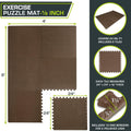 Prosourcefit Puzzle Exercise Mat ½ In, EVA Interlocking Foam Floor Tiles for Home Gym, Mat for Home Workout Equipment, Floor Padding for Kids,