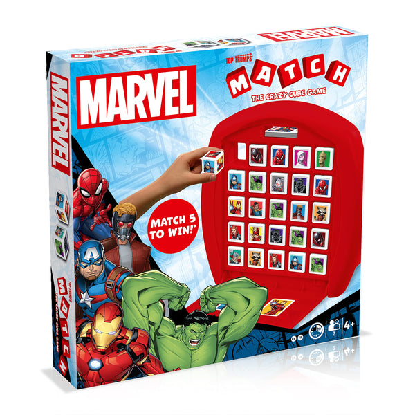 Top Trumps Match Game Marvel Heroes - Family Board Games for Kids and Adults - Matching Game and Memory Game - Fun Two Player Kids Games -