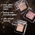 e.l.f. Fine As Fleck Glitter Eyeshadow, Long-Lasting Sheer Eye Makeup With A Shimmer Finish, Soft, Smooth Formula, Vegan & Cruelty-Free, Filthy