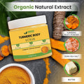 AMVital Turmeric Body Scrub, Face & Body Exfoliating Scrub, 7.8 oz | Weekly polish step • Shower skincare routine • Soft refreshed feel