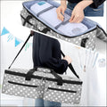 LUXJA Carrying Bag Compatible with Cricut Explore Air and Maker, Gray Dots | Tote Bag Compatible with Cricut Explore Air, Silhouette Cameo 4 and