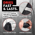 Extra Rough Exfoliating Washcloth - Extreme Body & Back Scrubber for Shower, Extra Long, Hygienic Exfoliator Wash Cloth, Men or Women, 2 Count