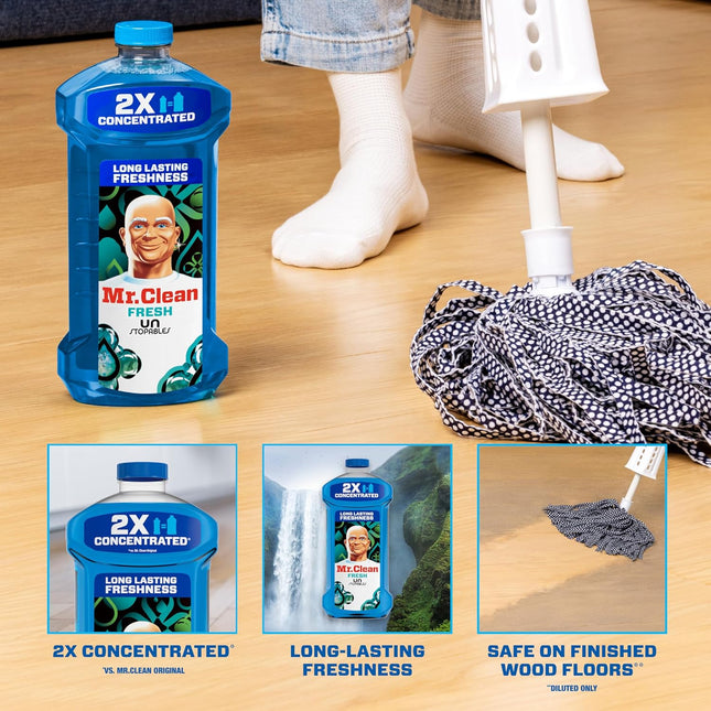 Mr. Clean All Purpose Cleaner, Floor Cleaner for Mopping Home, Bathroom, & Kitch
