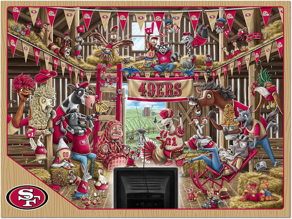YouTheFan NFL Barnyard Fans 500pc Puzzle One Size San Francisco 49ers