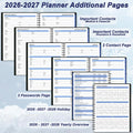 Monthly Planner 2026-2027 (7.4'' x 9.6''), 18 Months Calendar Book from Jul 2026-Dec 2027, 2026 Agenda Planner with Tabs & Pocket, 120GSM Paper,