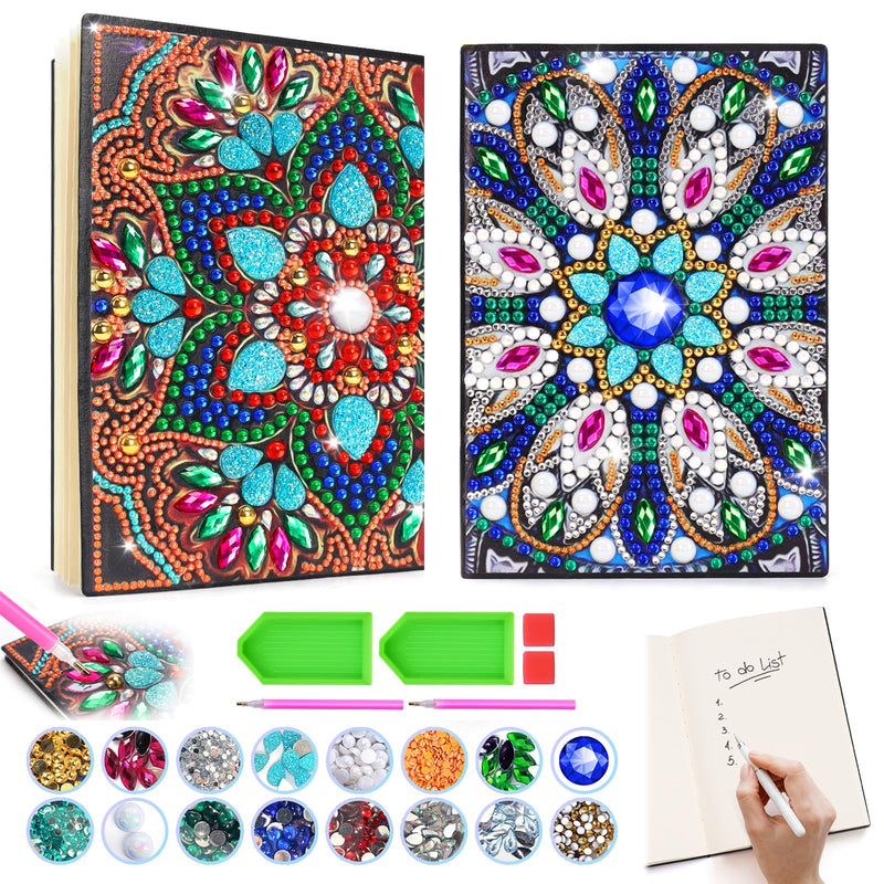 Micaracy Craft Kits for Kids Age 6-8-9-10, Presents for 5 7 11 12 Year Old Girls Notebook Diamond Art Painting Kit Arts and Crafts for Kids Toys