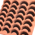 Short Lashes Natural Look False Eyelashes Thick Volume Faux Mink Lashes Pack Wispy Strip Fake Eyelashes Cat Eye Lashes That Look like Extensions