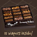 Granny Bellas 15 Chocolate Wafers Gift Baskets, Gourmet Cookies, Candy Gifts Treats for Mother, Mom, Grandmother, Grandma, Wife, Daughter, Women,