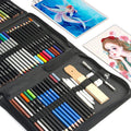 KALOUR 76 Drawing Sketching Kit Set - Pro Art Supplies with Sketchbook & Watercolor Paper - Include