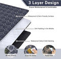 Supfitness Extra Large Picnic Blankets Waterproof Foldable (60 "x 80") Beach Blanket Waterproof Sandproof,3-Layer Thicking Mat Outdoor Packable