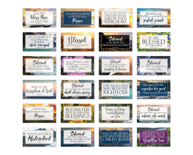 JBH Creations Share a Blessing Bible Verse Cards with Full Scripture - Pack of 4