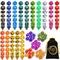 CiaraQ Polyhedral Dice Set - DND Role Playing Dice | Acrylic RPG Dice for Dungeons and Dragons MTG Table Games, Mixed colors, 140pcs Mixed Colors 140