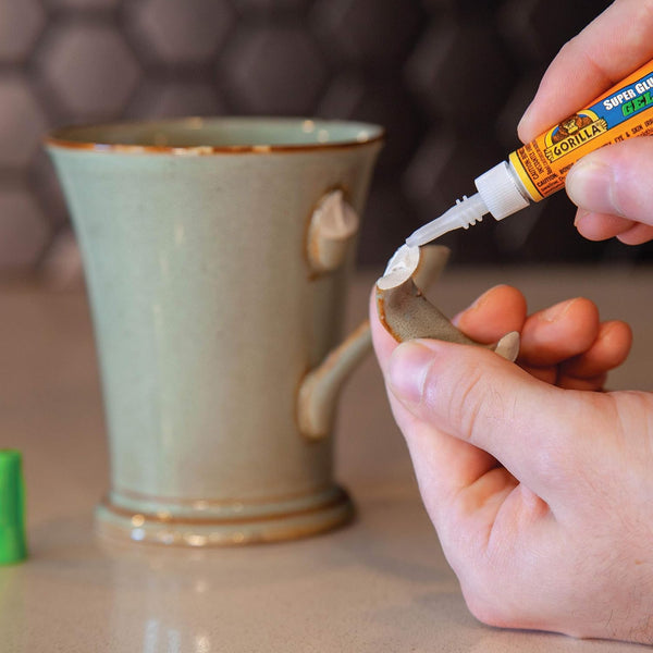 Gorilla Super Glue Gel, Clear Glue, Four 3 Gram Tubes (Pack of 1) - All Purpose and Fast Setting for Projects and Repairs