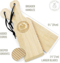 Gnocchi Boards and Wooden Butter Paddles to Easily Create Authentic Homemade Pasta and Butter without Sticking - Set of 2 Makers - 9.5 Inches