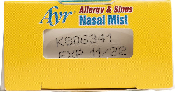 AYR Allergy & Sinus Hypertonic Saline Nasal Mist, White, 1.69 Fl Oz