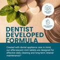 Retainer Cleaner Tablets, Denture Cleaner, Mint, 4 Month Supply by M3 120 Count (Pack of 1)