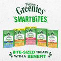Greenies Feline Smartbites Skin & Fur Health Cat Treats, Salmon, 2.1 oz | Fish oil & flaxseed, omega-3 fatty acids, no artificial flavors or