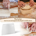 CRISS ELITE 11" Oval Banneton Proofing Basket Set of 2 - Sourdough Starter Kit with Bread Lame, Danish Whisk, Metal & Bowl Scrapers, Cleaning
