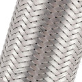 4 Pack 2 X 6 Inches Stainless Steel Heavy Duty Exhaust Flex Pipe, Double Braid Exhaust Flex Tube, Overall Length 10 Inches