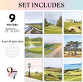 97 Decor Masters Golf Wall Art - Golf Posters, Sawgrass Golfs Art Pictures, Augusta National Golfs Course Prints for Home Bedroom Decoration (8x10
