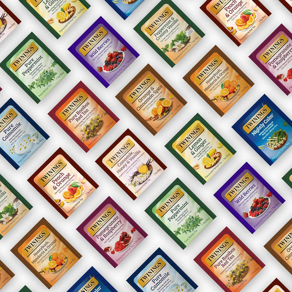 Tea Bunch Twinings 48 Tea Bags Herbal Variety Pack â 12 Herbal Flavors with 20 Honey Sticks, Perfect Tea Gift Set for Any Occasion