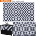 SAND MINE Reversible Mats, Plastic Straw Rug, Modern Area Rug, Large Floor Mat and Rug for Outdoors, RV, Patio, Backyard, Deck, Picnic, Beach,