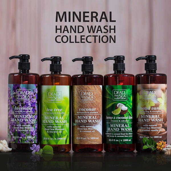 Dead Sea Collection Hand Soap Pump Lavender - Moisturizing Hand Wash Liquid with Dead Sea Minerals and Lavender Oil, Reviving, Calming - Pack of 2