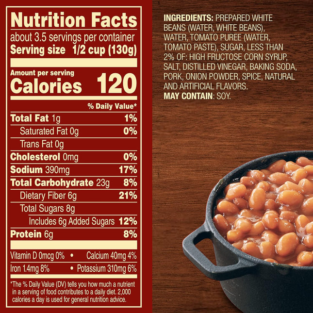 Van Camp'S Pork and Beans, Canned Beans, 15 Oz