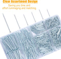 KURUI 700pcs Hardware Nails for Hanging Pictures, Up to 2"-Long Finish Nails Assortment Kit for Wall Art Decor, 640 Frame Nails and 60 Small