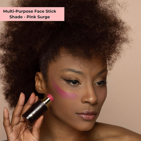 Cream Blush Stick Ã¢ÂÂ Buildable & Pigmented for Cheeks, Lips & Eyes Ã¢ÂÂ Hydrating W. Shea Butter, Vitamin E, Hyaluronic Acid & Squalane,