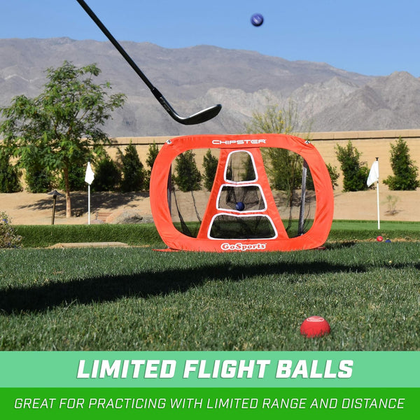 GoSports Foam Golf Balls – Limited Flight Golf Balls for Indoor and Outdoor Training, Realistic Feel Dimple Design, Long Lasting Safe Foam Golf