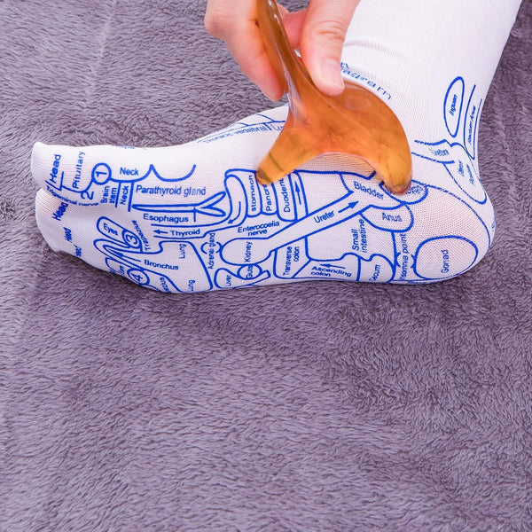 Broman Reflexology Socks with Trigger Point Massage Tool, Foot Pain Relief Remedy for Foot Massage,Women's Size WomenSize